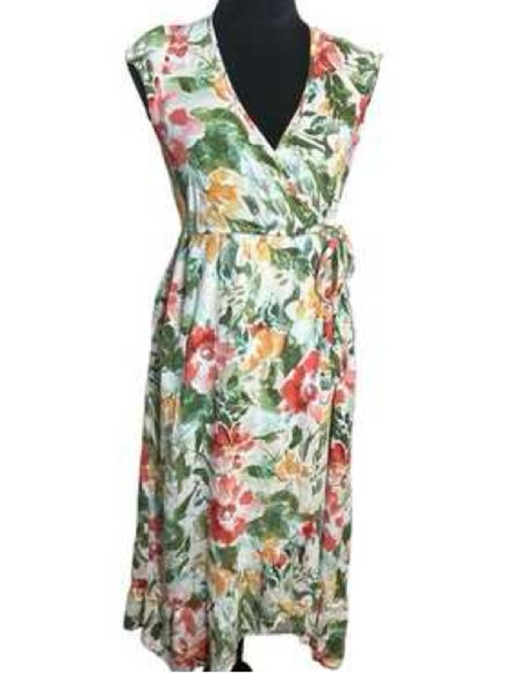 Band Of The Free Size Small Floral Wrap Dress
